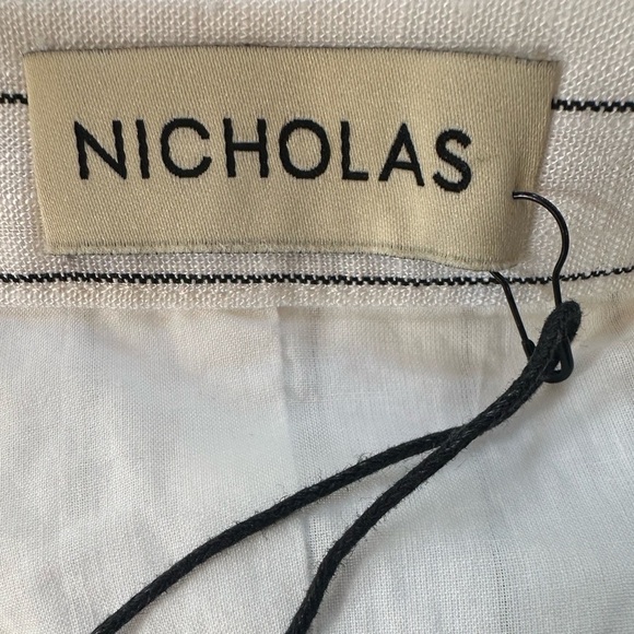 NWT! Nicholas Pinstriped “Dakotah Asymmetrical Halter Neck Vest” Size 4 - Picture 10 of 16